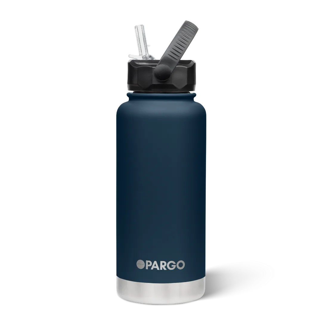 950mL Insulated Bottle w/ Straw Lid