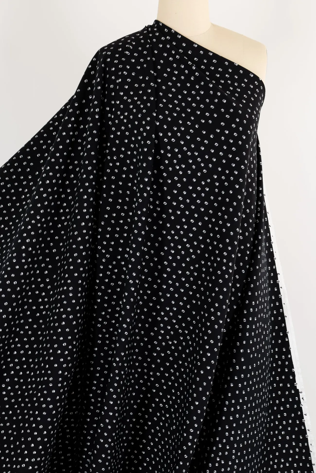 Ace Moonstone Dots Stretch Woven