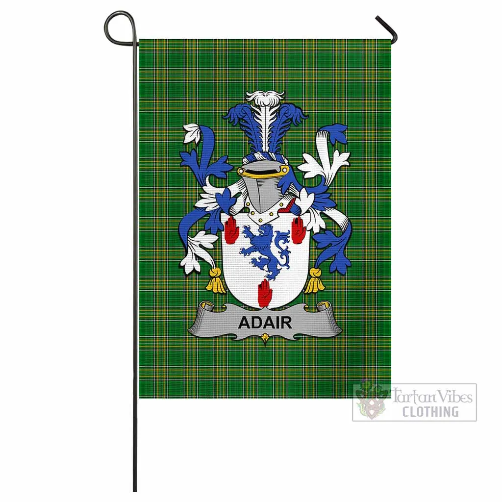 Adair Irish Clan Flag with Coat of Arms