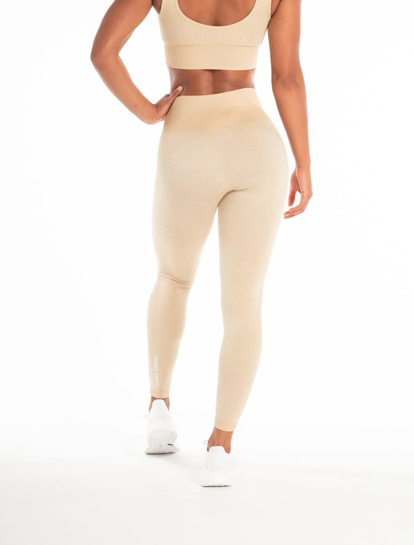 ADAPT Seamless Leggings - Marl Beige