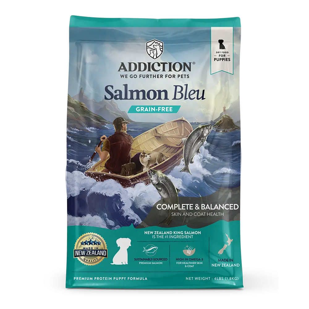 Addiction Dog Puppy Salmon Bleu Formula 4lb