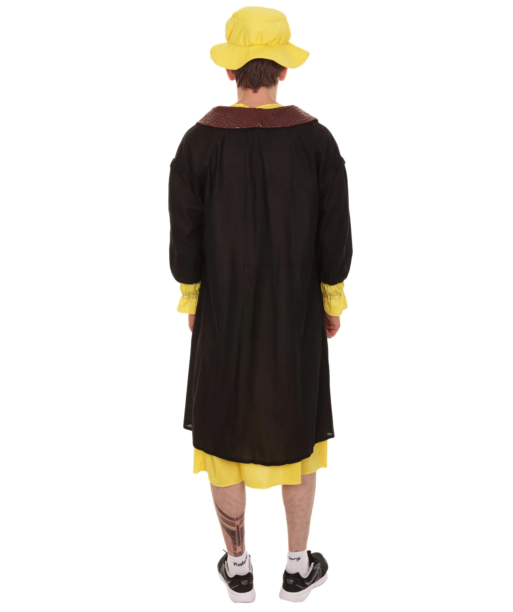 Adult Men's Leonardo Da Vinci Painter Artitst 4 Pc Costume | Yellow Cosplay Costumes