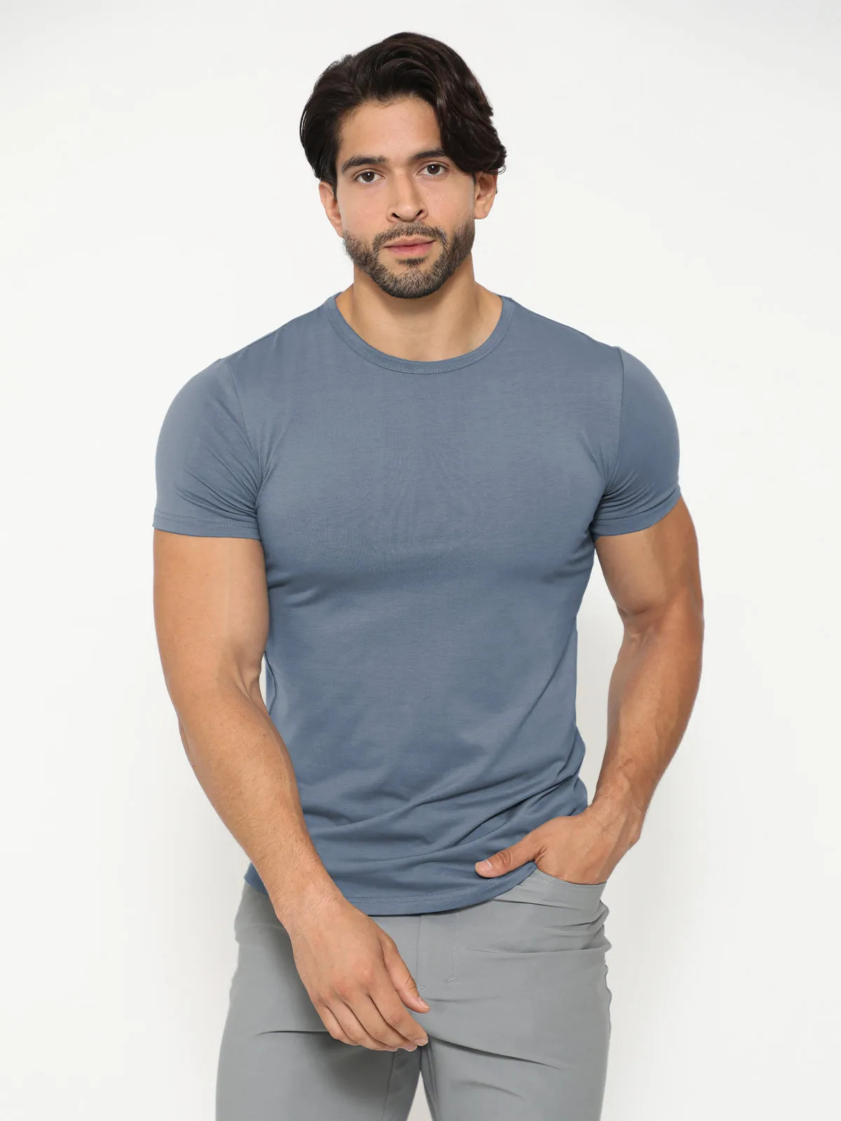 All Day Elite Curve-Hem Tee Tech Short Sleeve