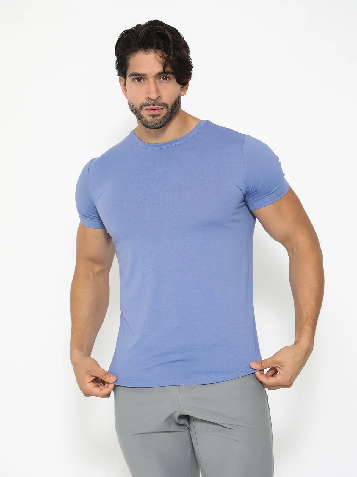 All Day Elite Curve-Hem Tee Tech Short Sleeve