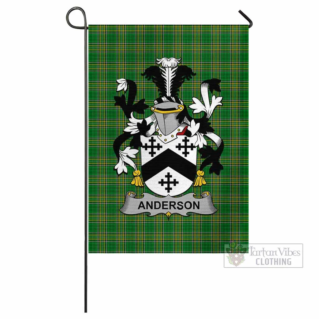 Anderson Irish Clan Flag with Coat of Arms