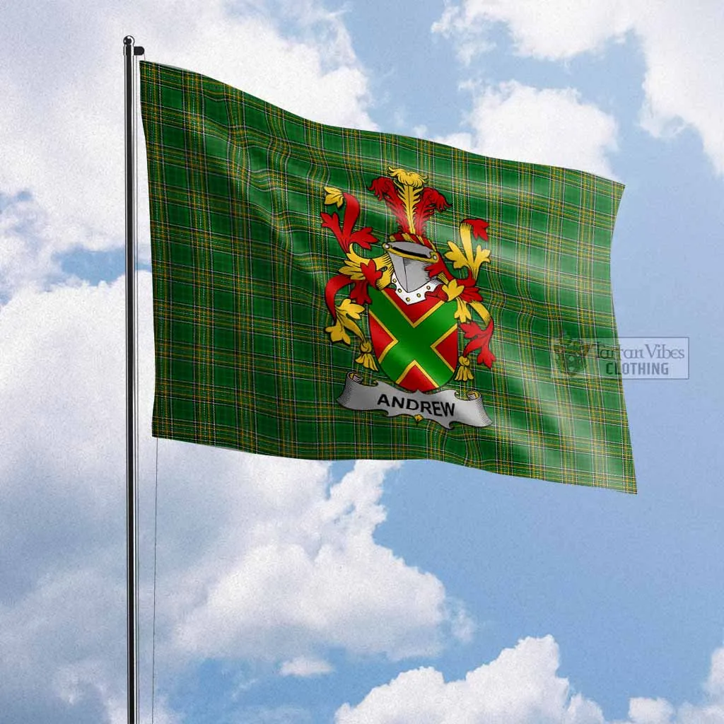 Andrew Irish Clan Flag with Coat of Arms