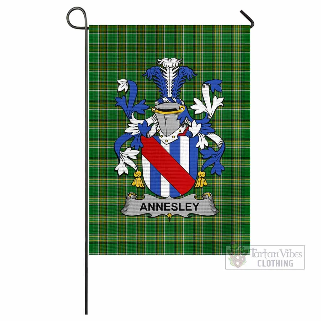 Annesley Irish Clan Flag with Coat of Arms