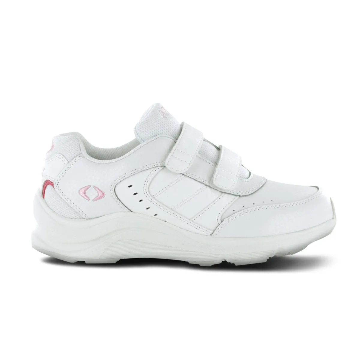 Apex V952w Dbl Velcro Walk Women's Strap Shoe In White