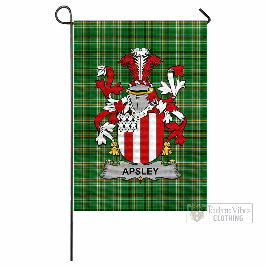 Apsley Irish Clan Flag with Coat of Arms