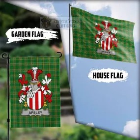 Apsley Irish Clan Flag with Coat of Arms