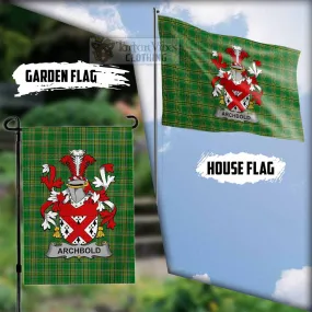 Archbold Irish Clan Flag with Coat of Arms