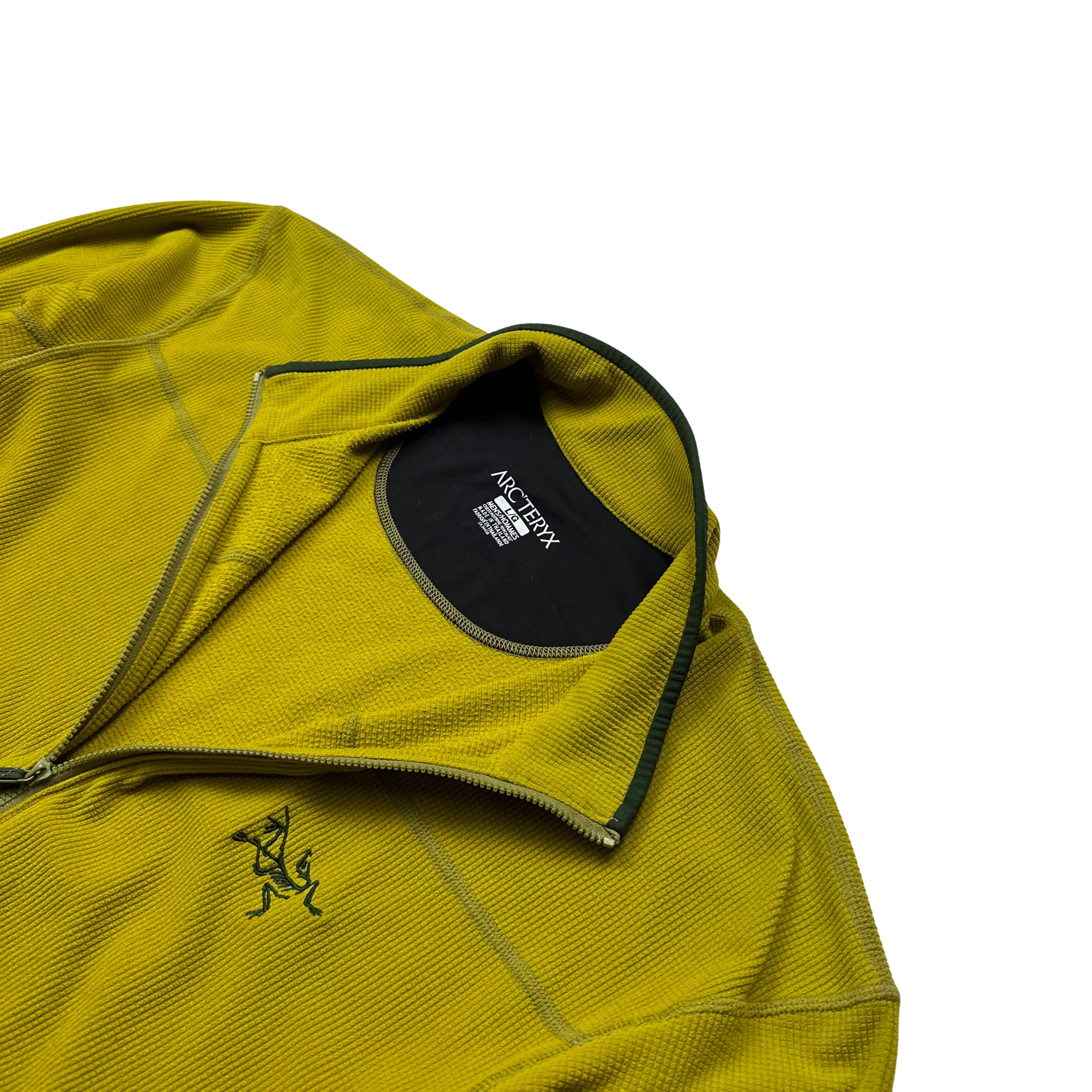 Arcteryx Mustard Yellow Polartec Fleece - Large