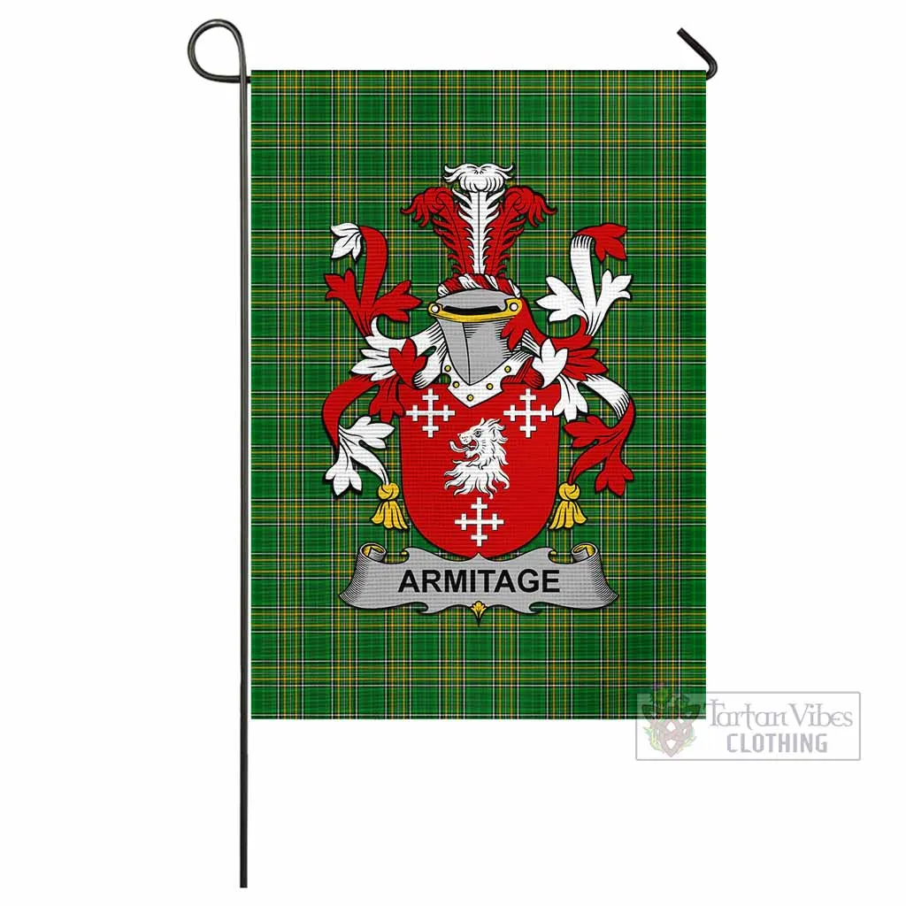 Armitage Irish Clan Flag with Coat of Arms