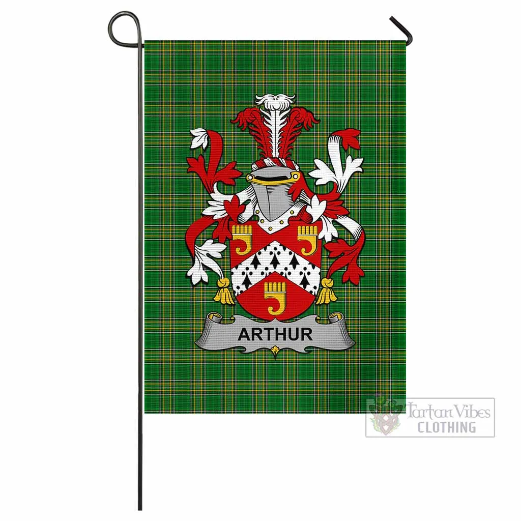 Arthur Irish Clan Flag with Coat of Arms