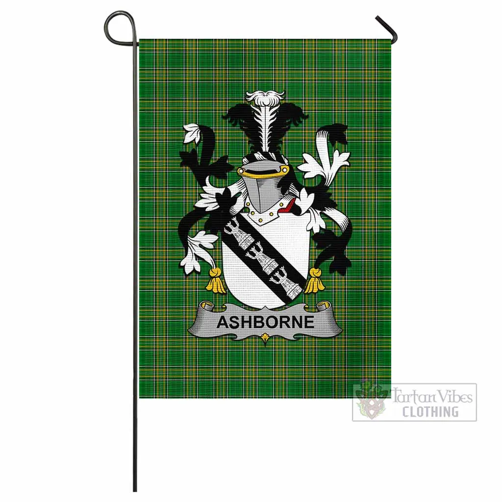 Ashborne Irish Clan Flag with Coat of Arms