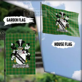 Ashborne Irish Clan Flag with Coat of Arms