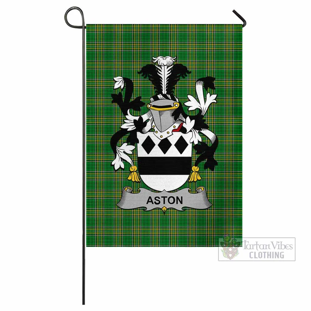 Aston Irish Clan Flag with Coat of Arms