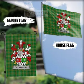 Atkinson Irish Clan Flag with Coat of Arms