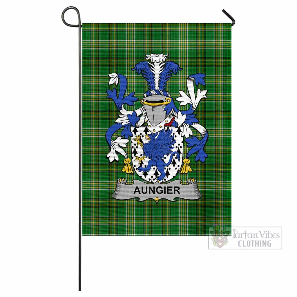 Aungier Irish Clan Flag with Coat of Arms