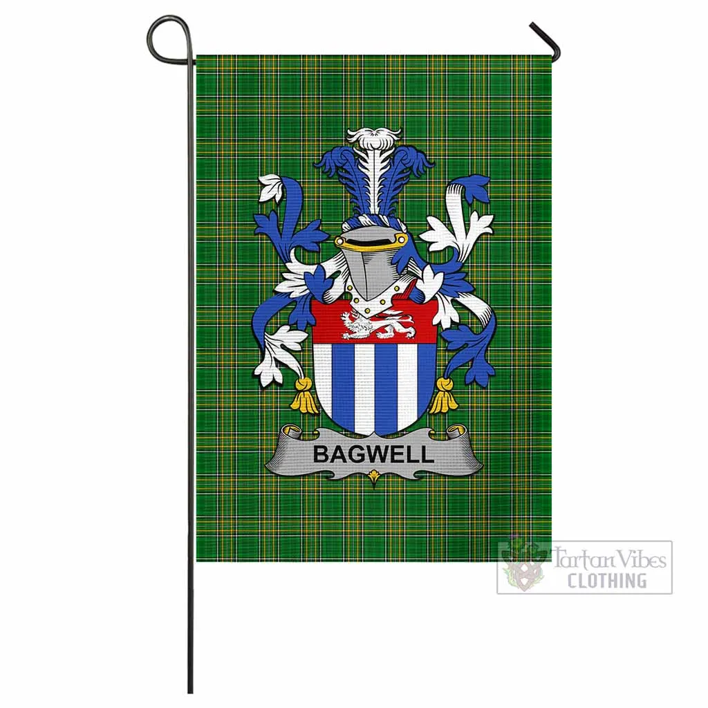 Bagwell Irish Clan Flag with Coat of Arms