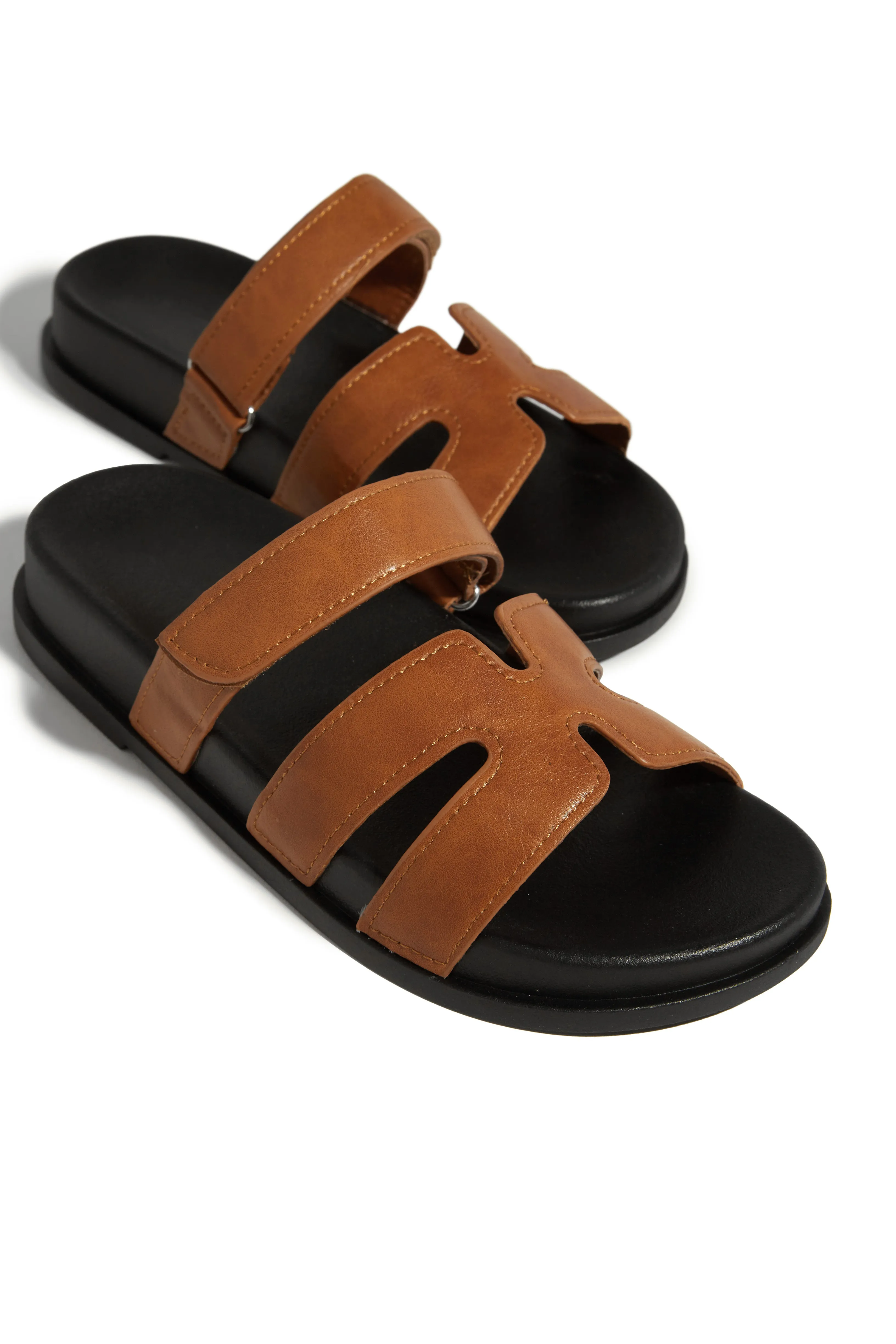 Baja Resort Chunky Slip On Sandals - Tan