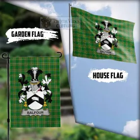 Balfour Irish Clan Flag with Coat of Arms