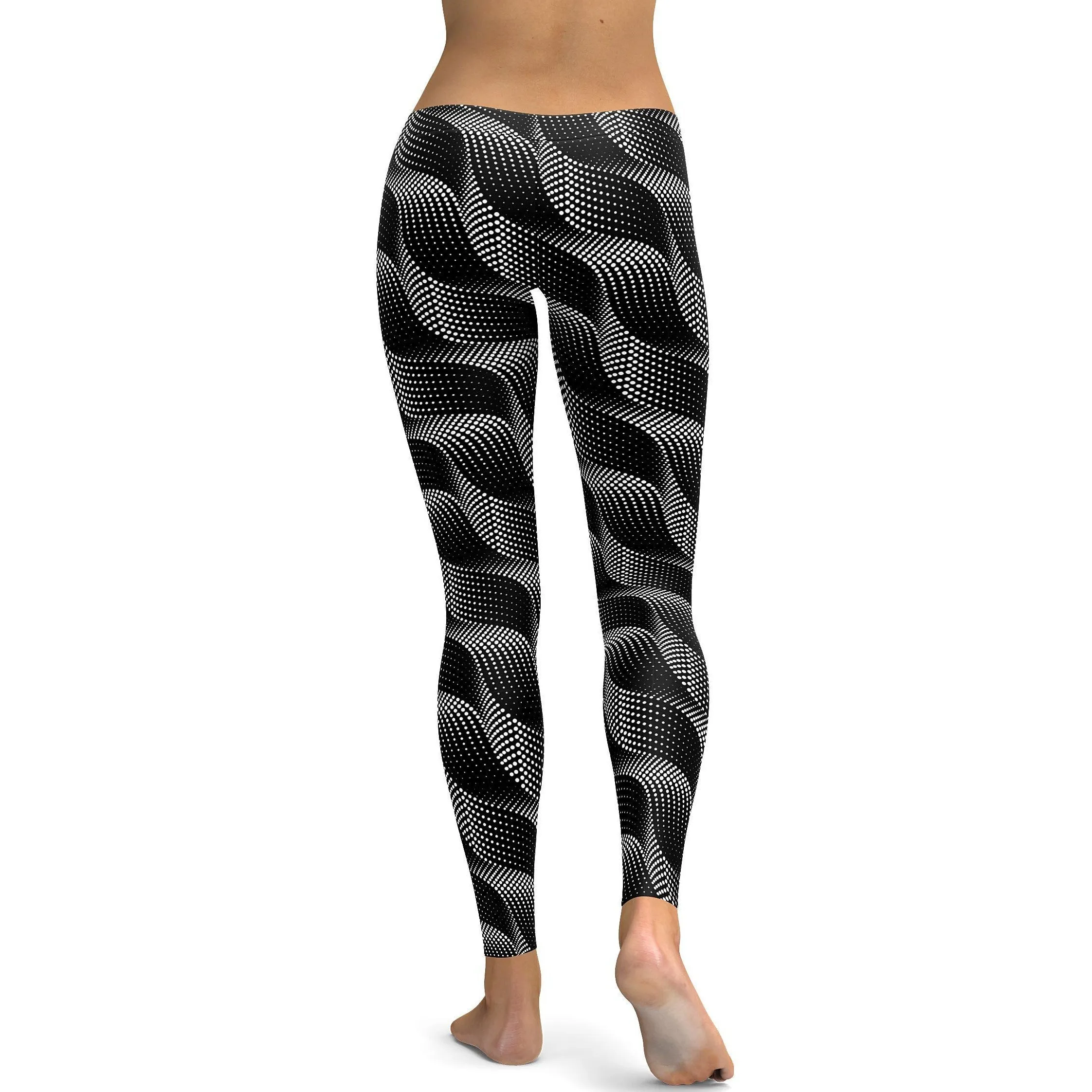 B&W Wave Leggings