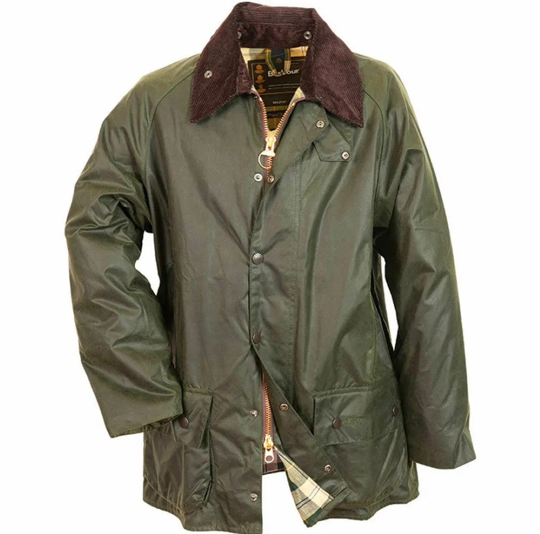 Barbour Beaufort - Sage Green - Classic Wax Jacket MWX0017SG91