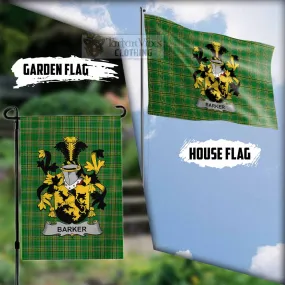 Barker Irish Clan Flag with Coat of Arms