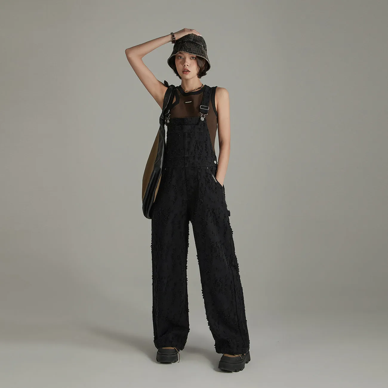 Basic Denim Overall Pants