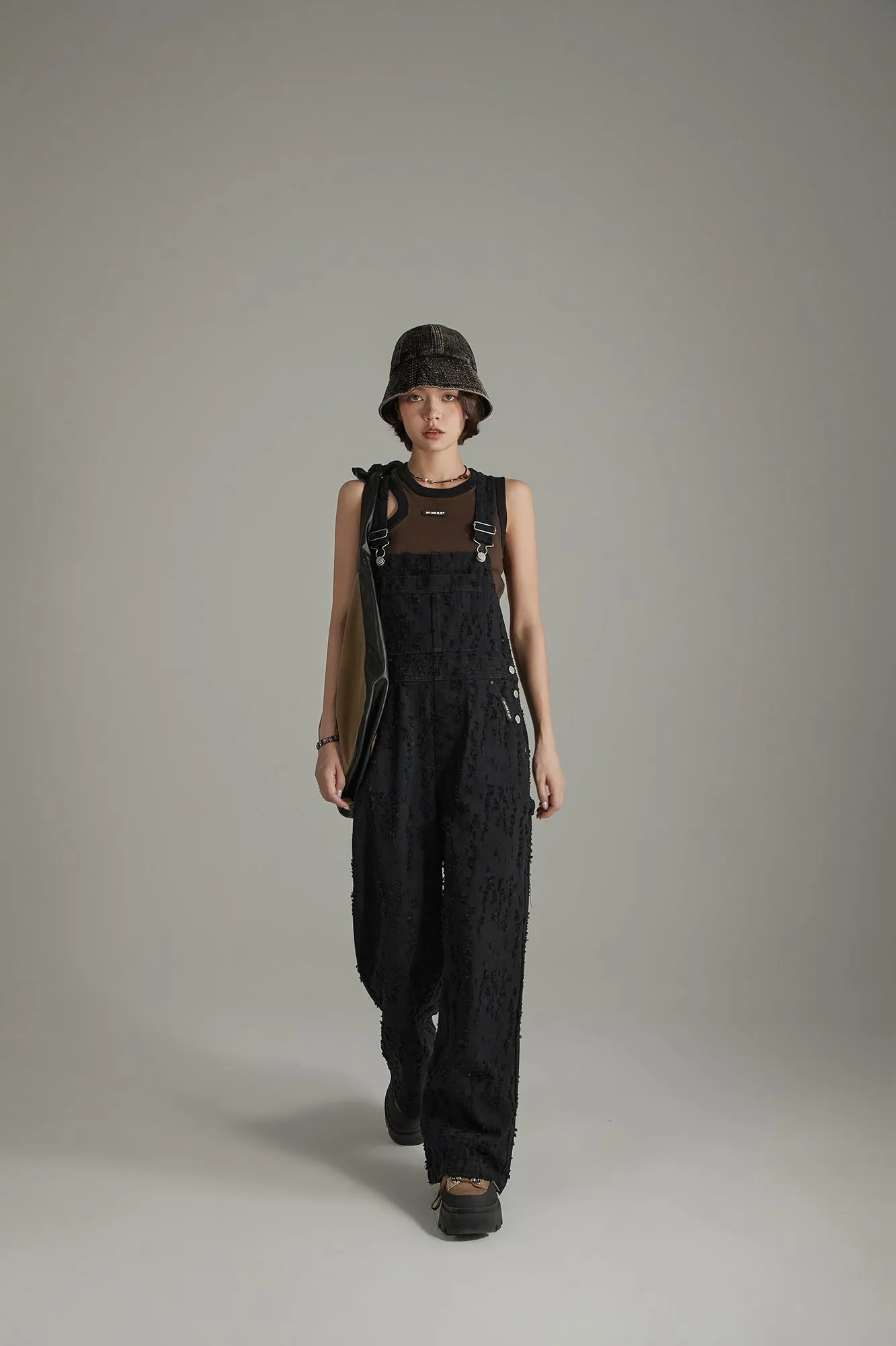 Basic Denim Overall Pants