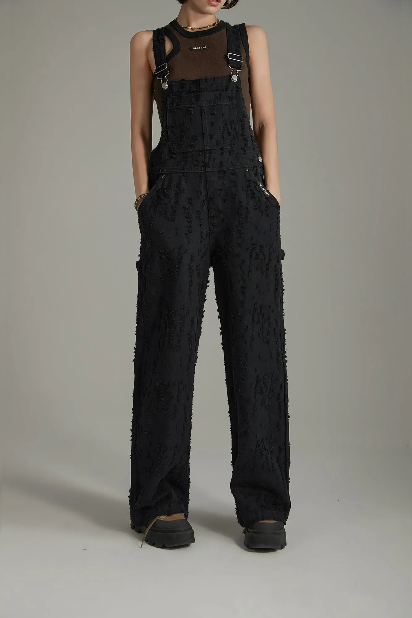 Basic Denim Overall Pants