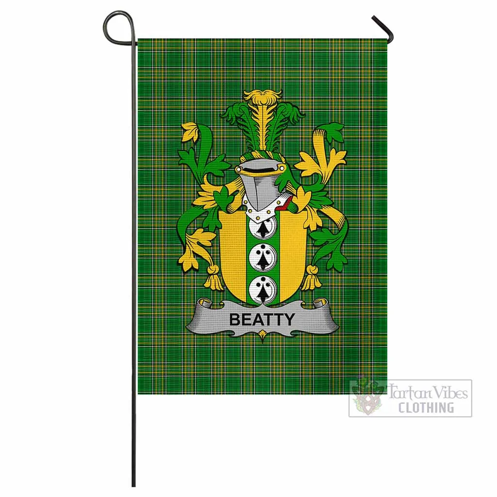 Beatty Irish Clan Flag with Coat of Arms