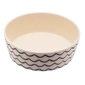 Beco - Bamboo Printed Dog Bowl - Ocean Waves