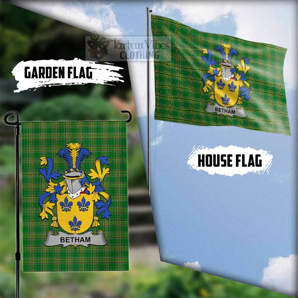 Betham Irish Clan Flag with Coat of Arms