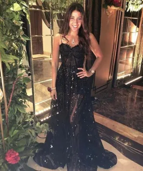 Black Fashion new prom dress party dress evening dress    fg2068