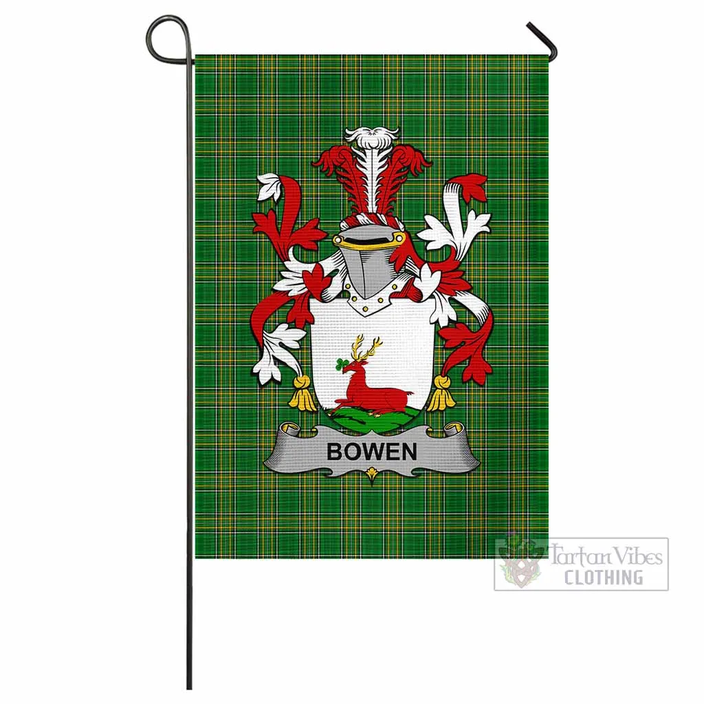 Bowen Irish Clan Flag with Coat of Arms