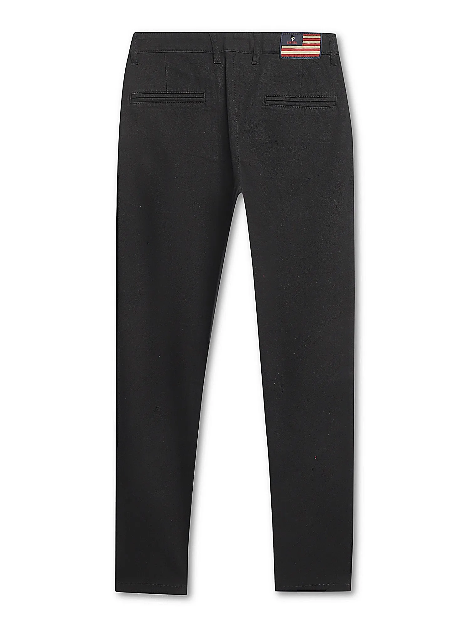 Boys Casual Black Trousers