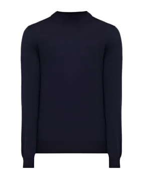 Brunello Cucinelli Mens Cashmere and Wool Jumper Sweater in Navy