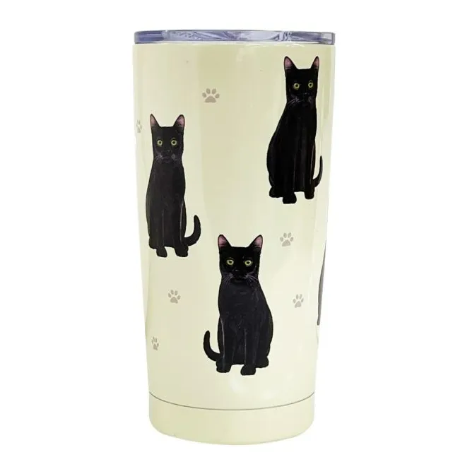 Cat- Black Tumbler