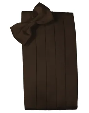 Chocolate Luxury Satin Cummerbund