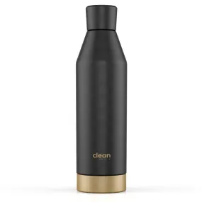 Clean Bottle - 'Canteen 17' Black & Bronze Water Bottle