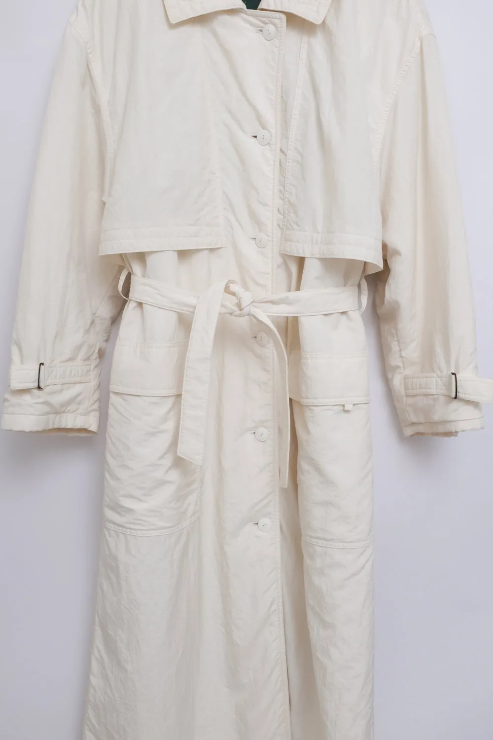 CREAM VINTAGE TRENCH COAT