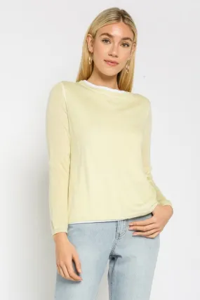 Double Layer Illusion Sweater Top