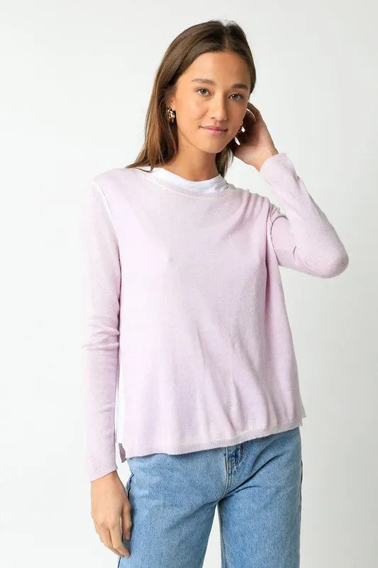 Double Layer Illusion Sweater Top