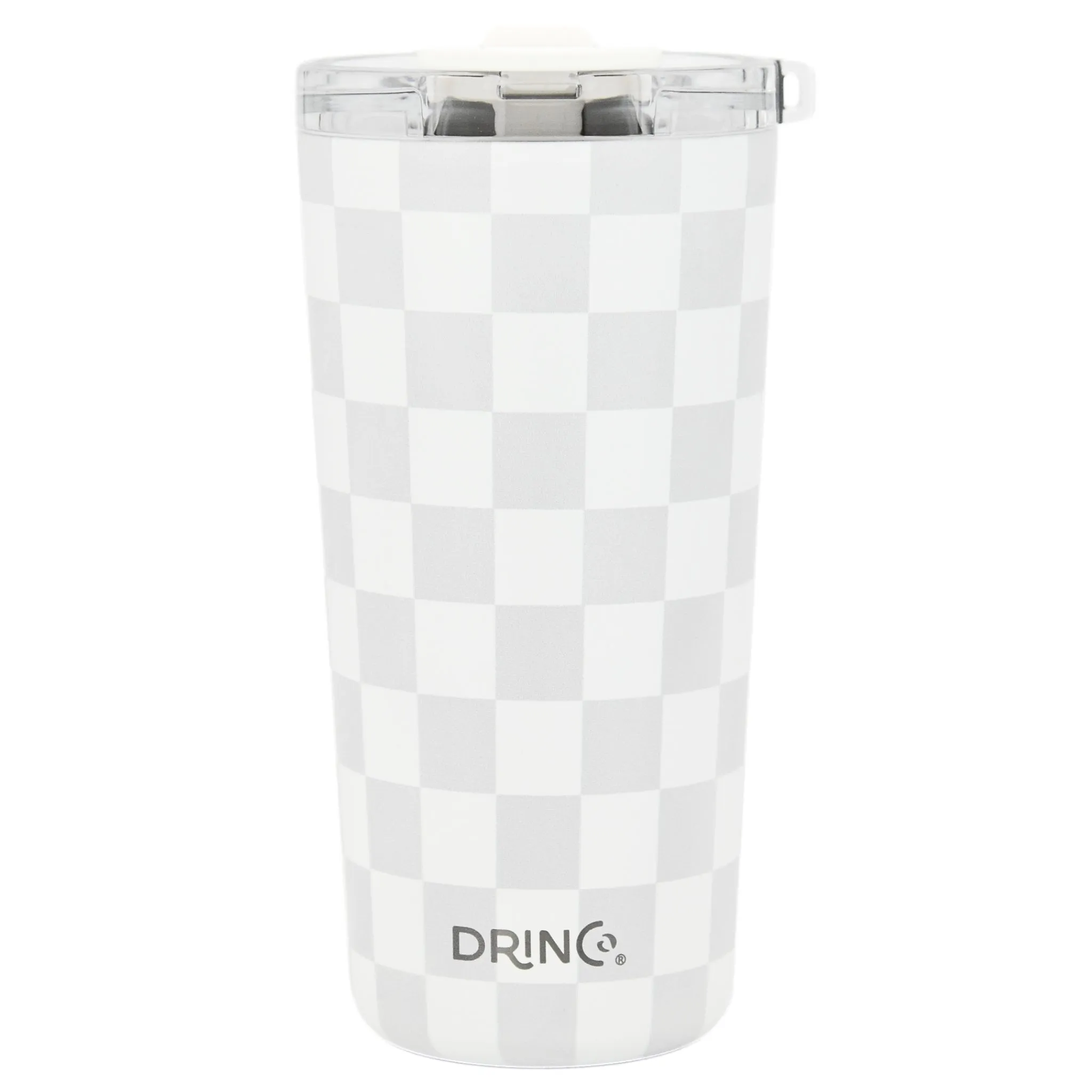 DRINCO®  Seattle 20oz Leakproof Tumbler with Straw - Checker