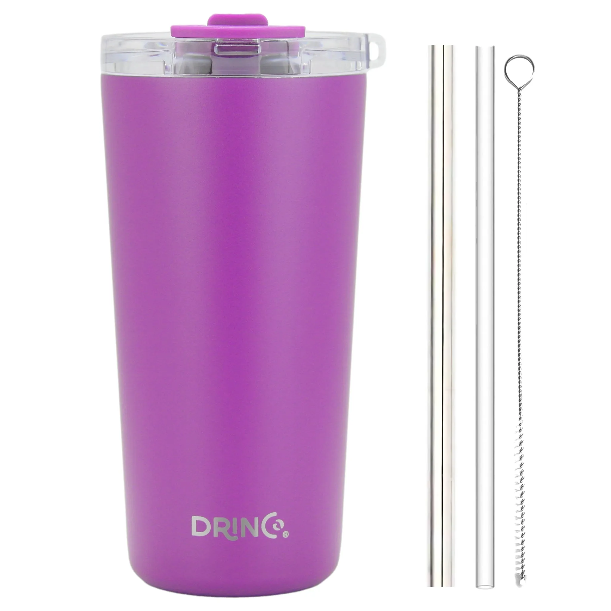 DRINCO®  Seattle 20oz Leakproof Tumbler with Straw - Purple