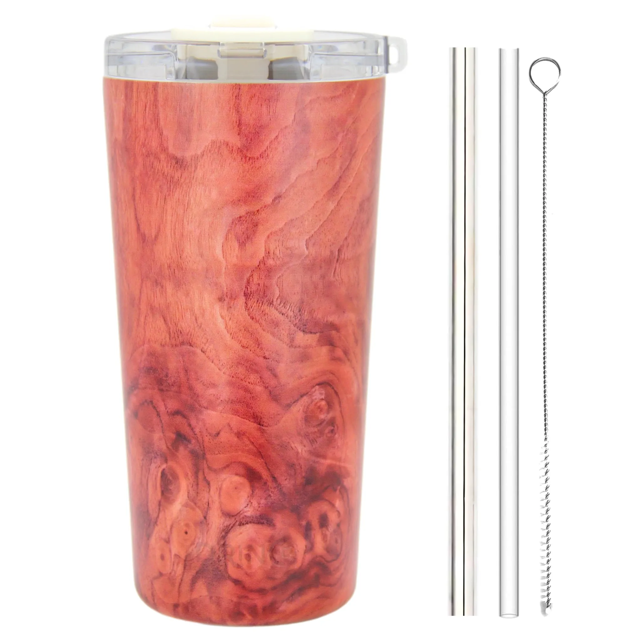 DRINCO®  Seattle 20oz Leakproof Tumbler with Straw - Walnut