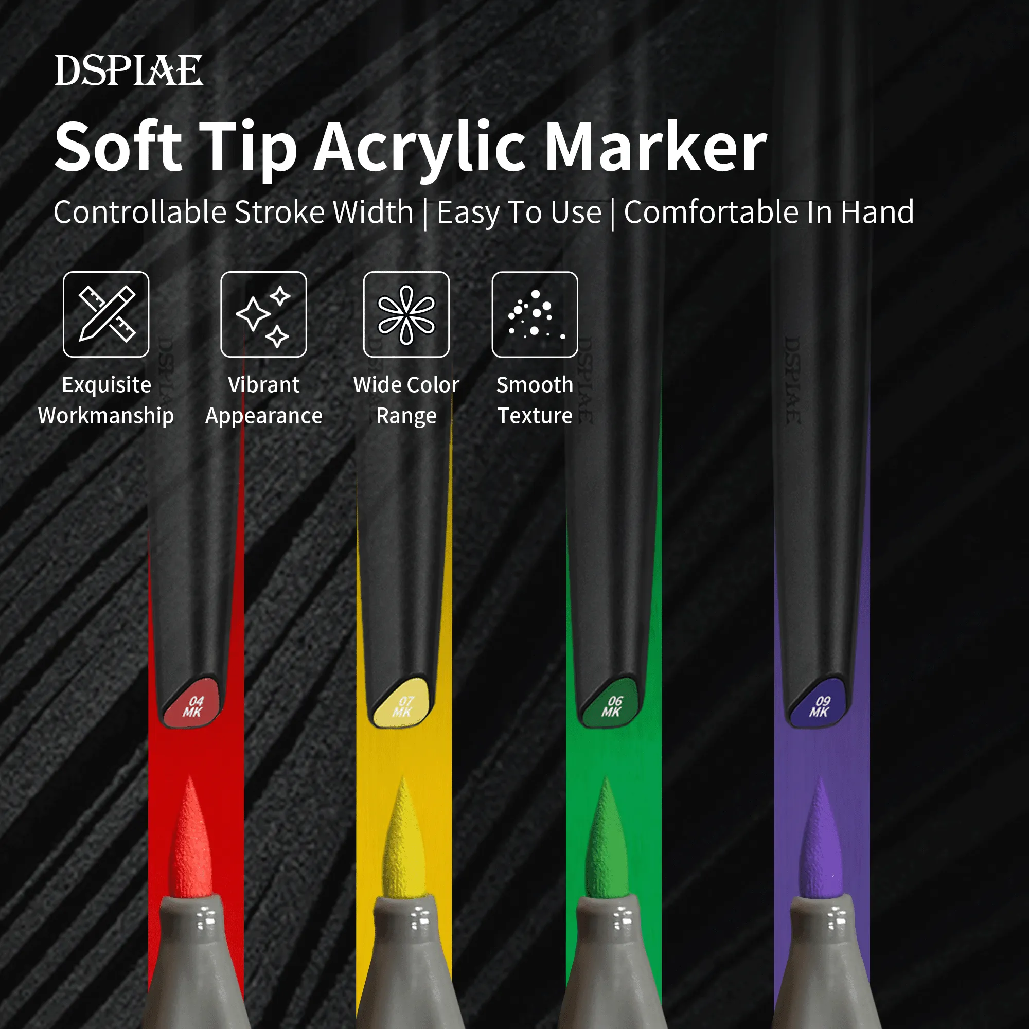 DSPIAE Soft Tip Marker Mecha Red MK-04