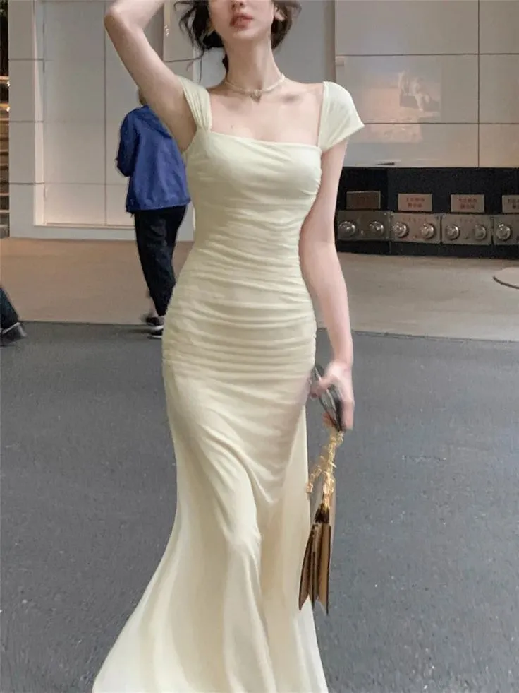 Elegant Summer New Fashion Evening Party Vintage Midi Dresses Bodycon Prom Dress       fg5847